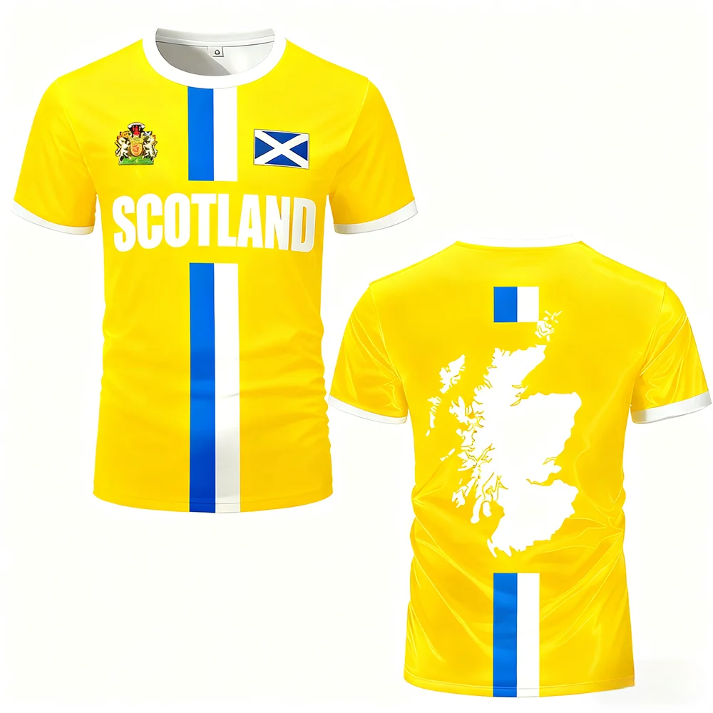 Scotland Flag Football Jersey Short Fan Jersey