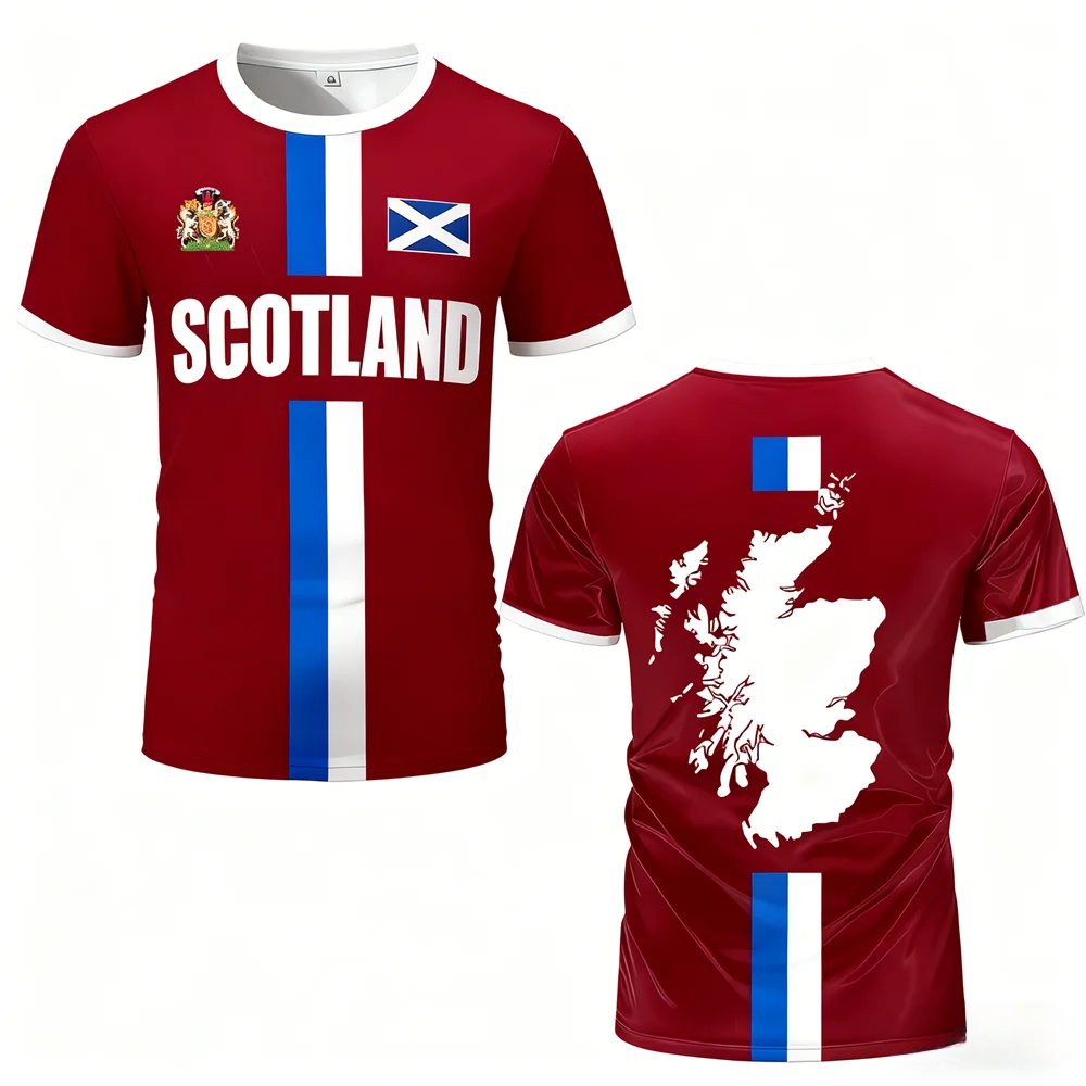 Scotland Flag Football Jersey Short Fan Jersey