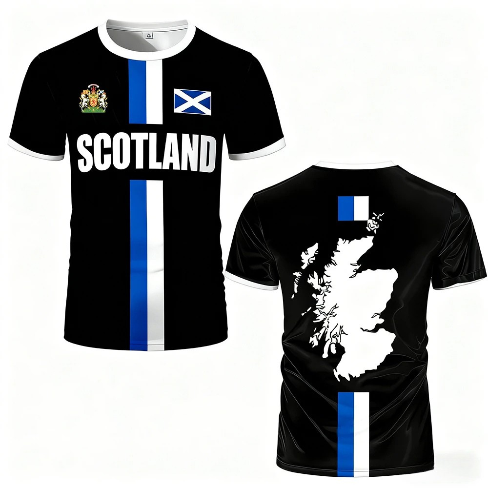 Scotland Flag Football Jersey Short Fan Jersey