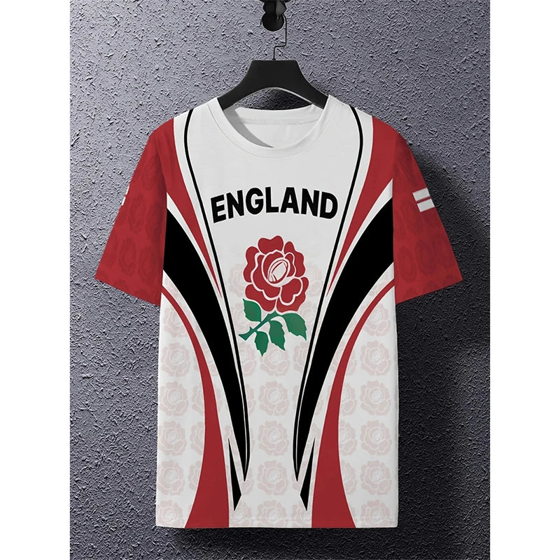 England Flag Graphic Sports Fan Jersey