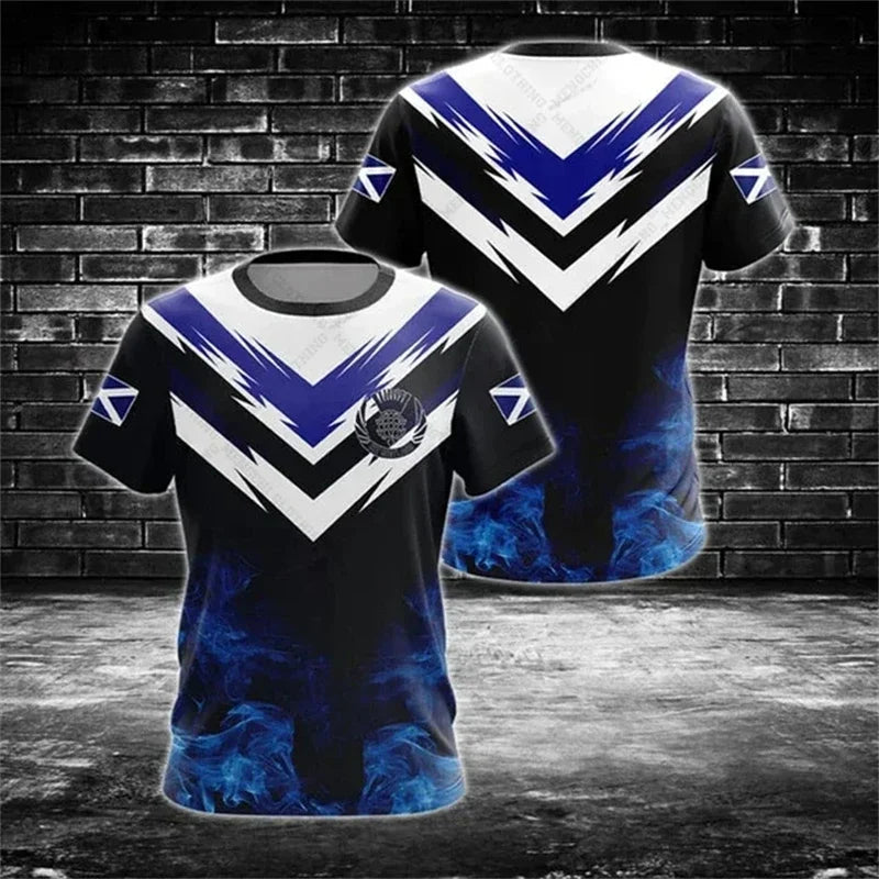 Scotland Rugby Style Fan Jersey