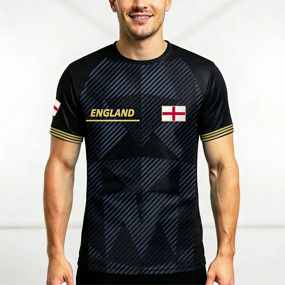 England Flag Graphic Sports Fan Jersey