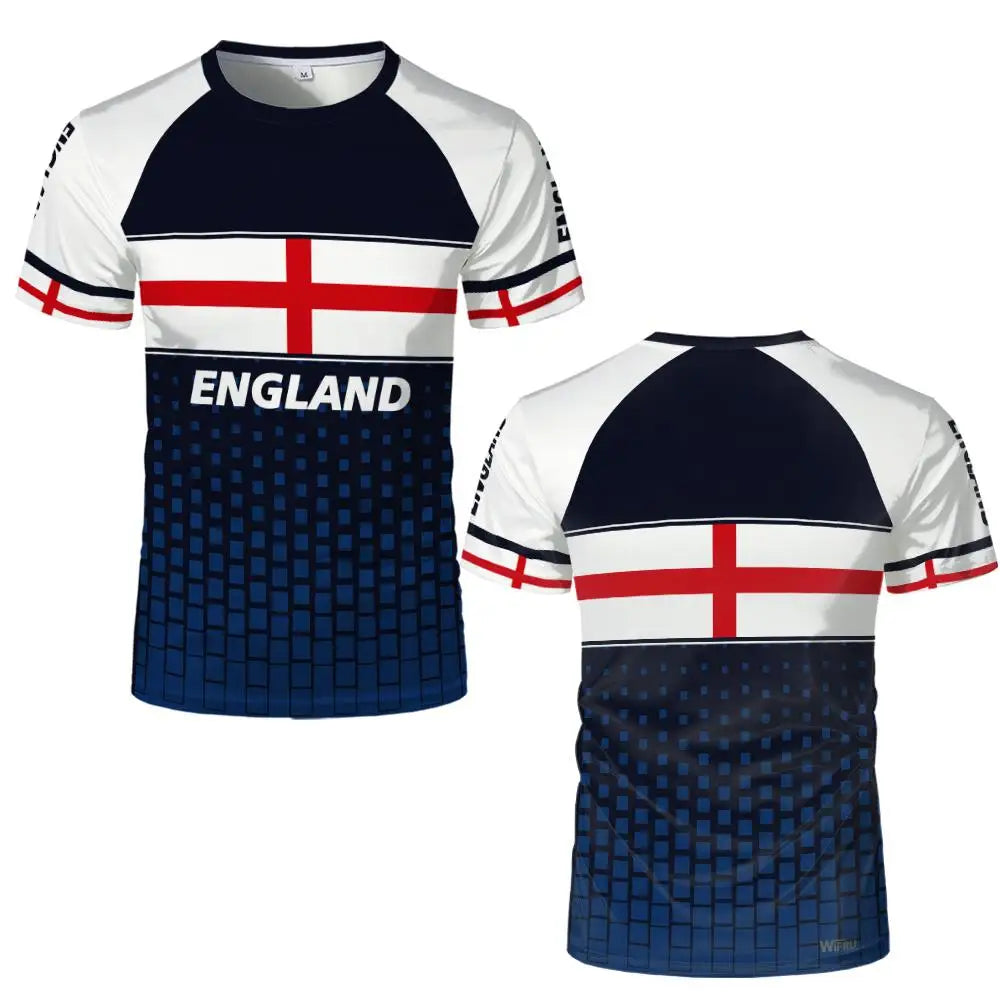 England Flag Graphic Sports Fan Jersey