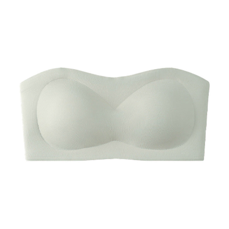 ⛱️Last Day Special Price £7.99!!💞Womens Strapless Bras Push Up Bandeau Bra Non Slip Wireless Supportive Padded Bras Seamless Comfortable Tube Jelly Bra