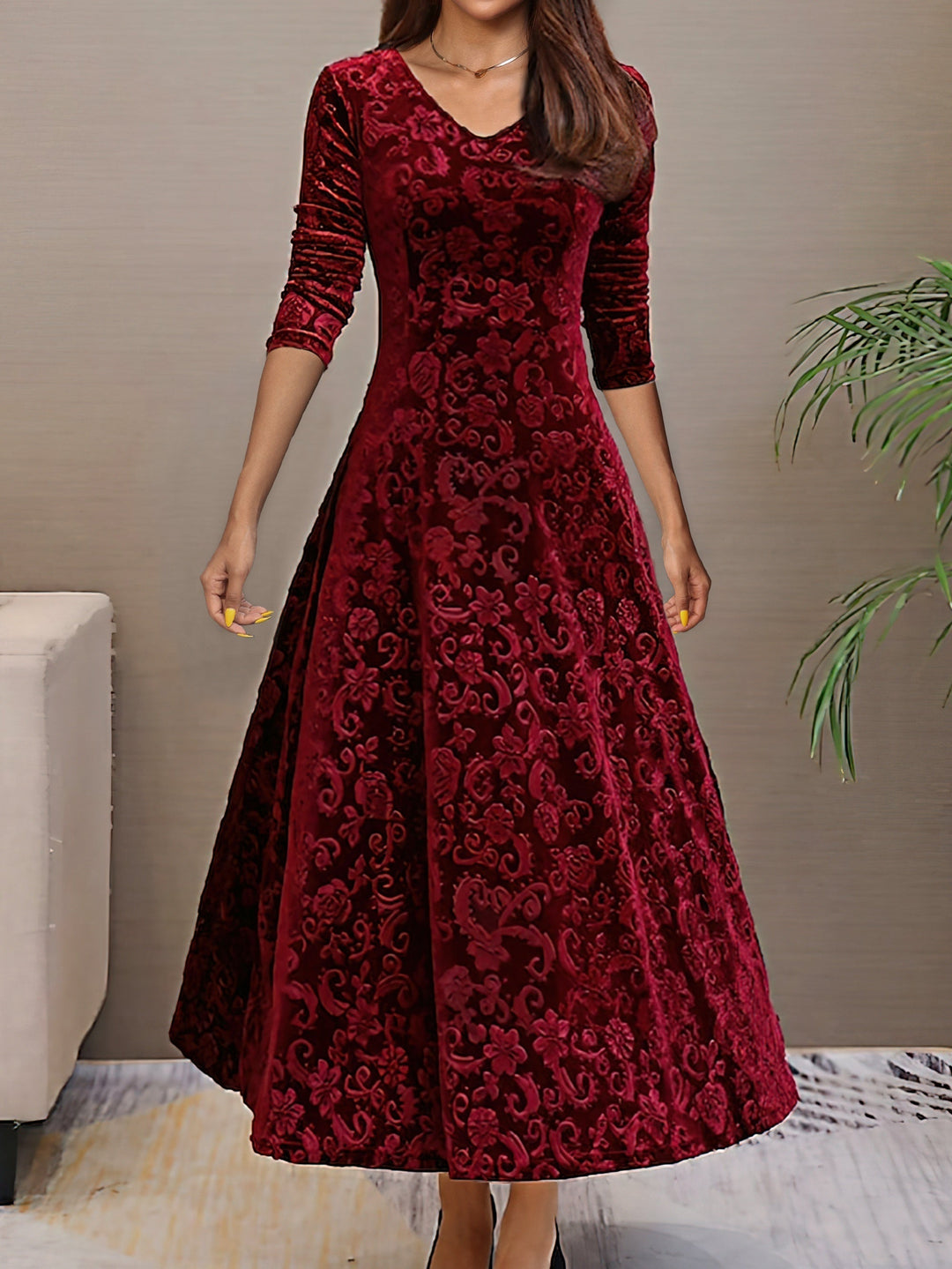 Daphne | Luxe Velvet Evening Dress