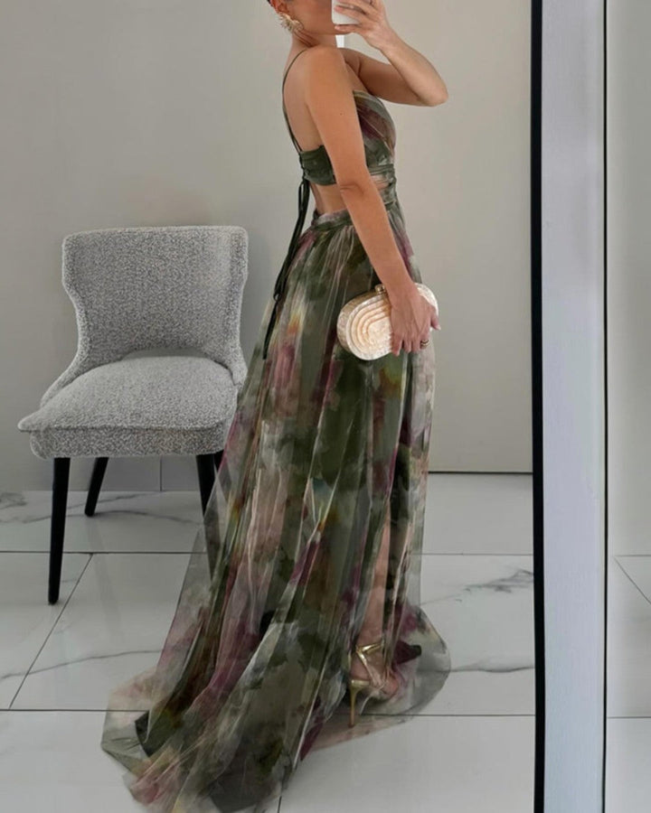 Claudia™ | Charming Long Floral Dress