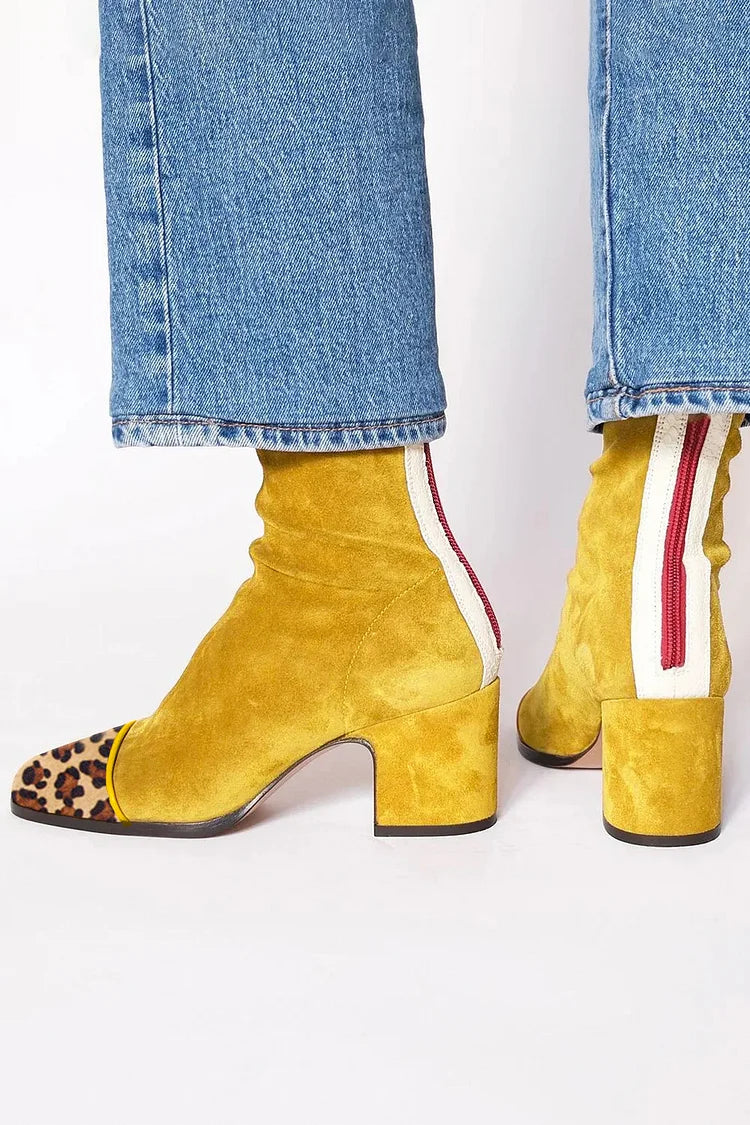 Carina | Mid-Heel Ankle Boot with Sporty Detail