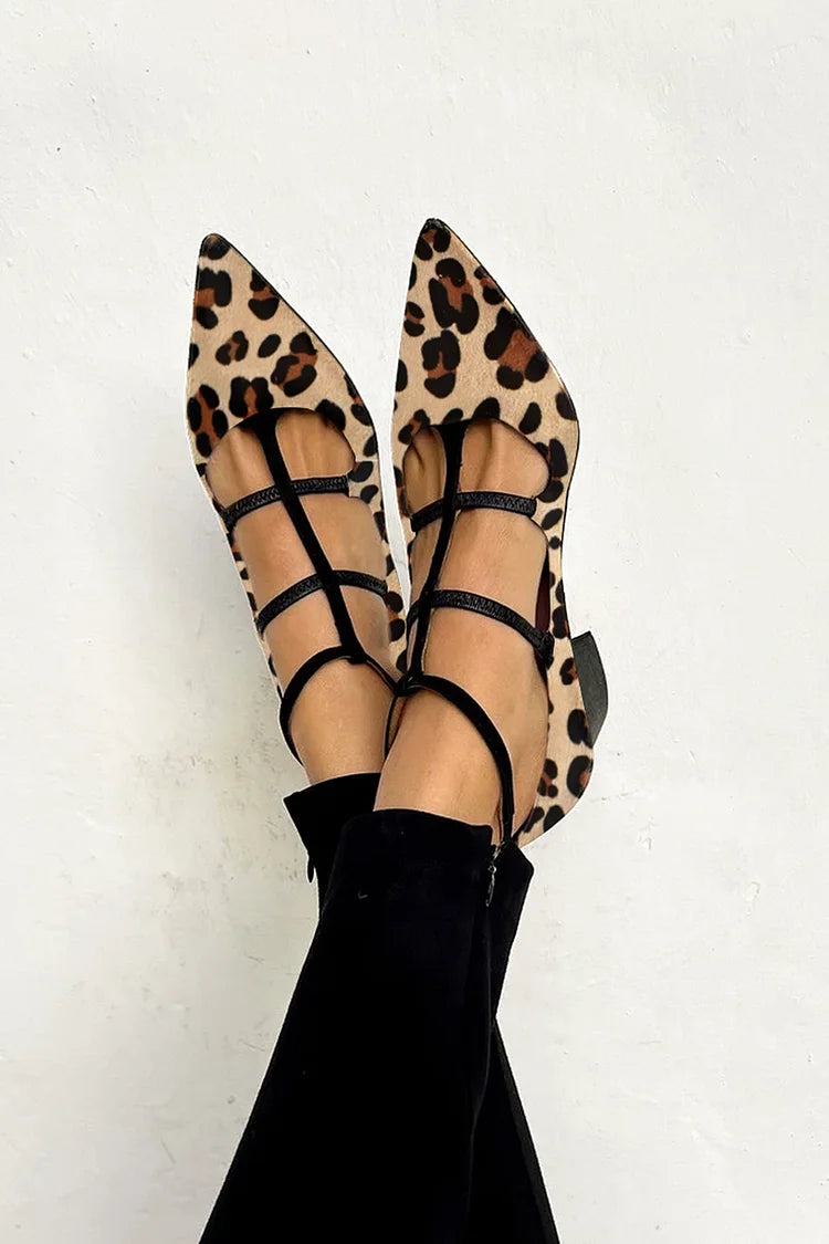 Brigitte | Leopard Print Ballet Heels