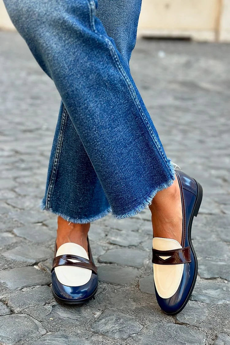 Carina | Sophisticated Two-Tone Loafer