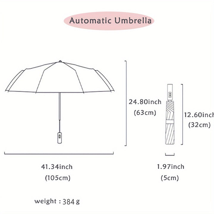 Automatic Folding Sun and Rain Umbrella