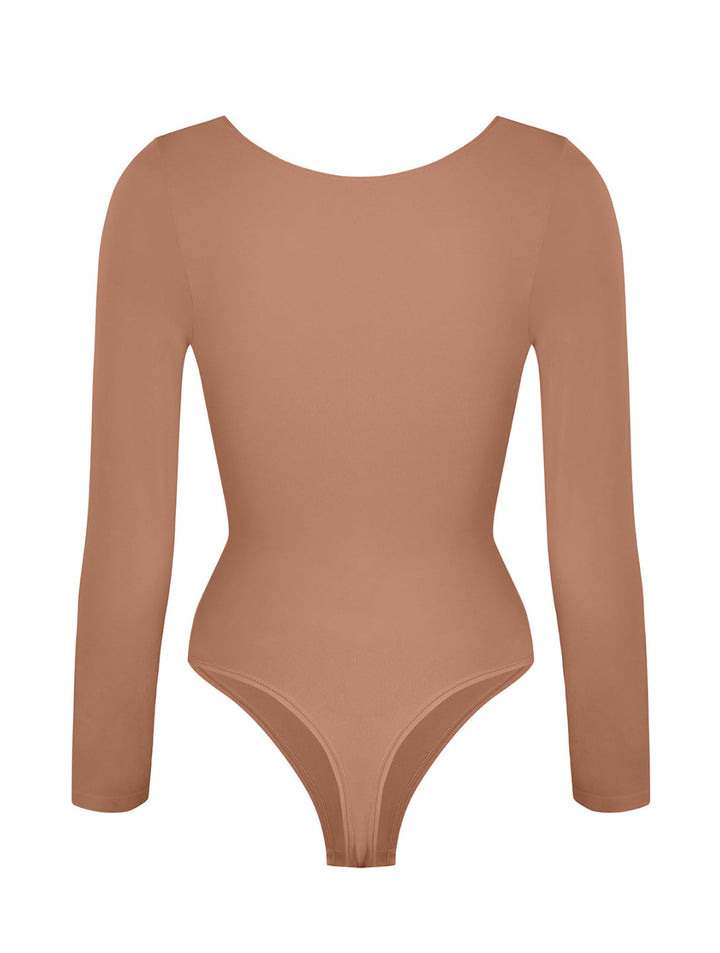 Long Sleeve Bodysuit with Ruching