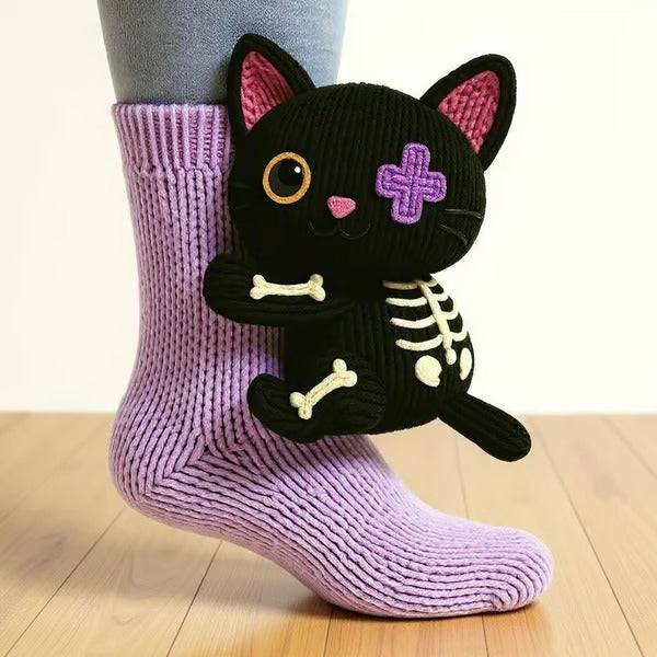 Black Cat | Animal Socks