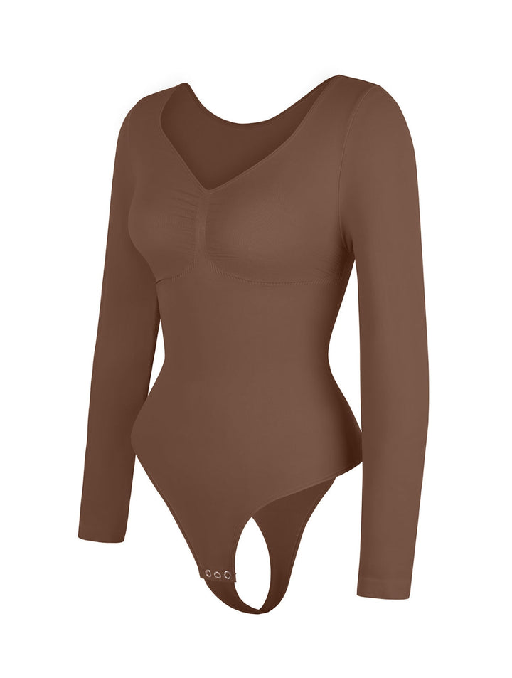 Long Sleeve Bodysuit with Ruching
