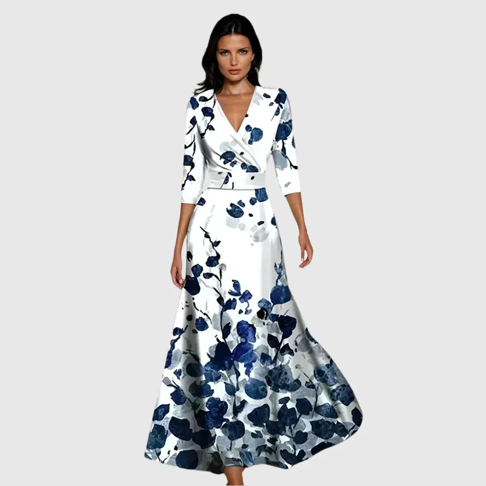 Lila | Graceful Floral Midi Dress