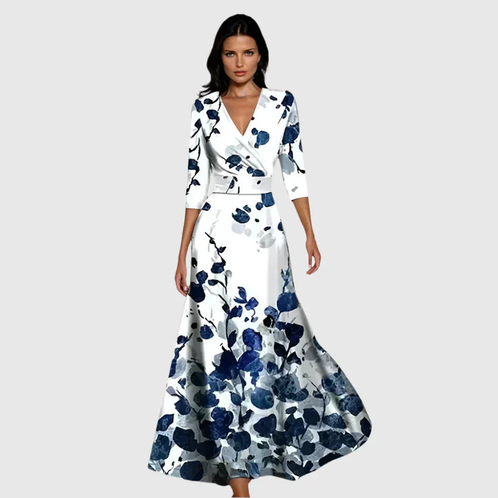 Lila | Graceful Floral Midi Dress