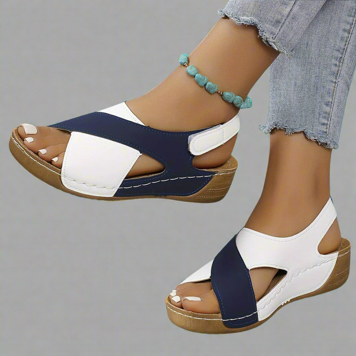 Romy | Colour-Block Slingback Sandals