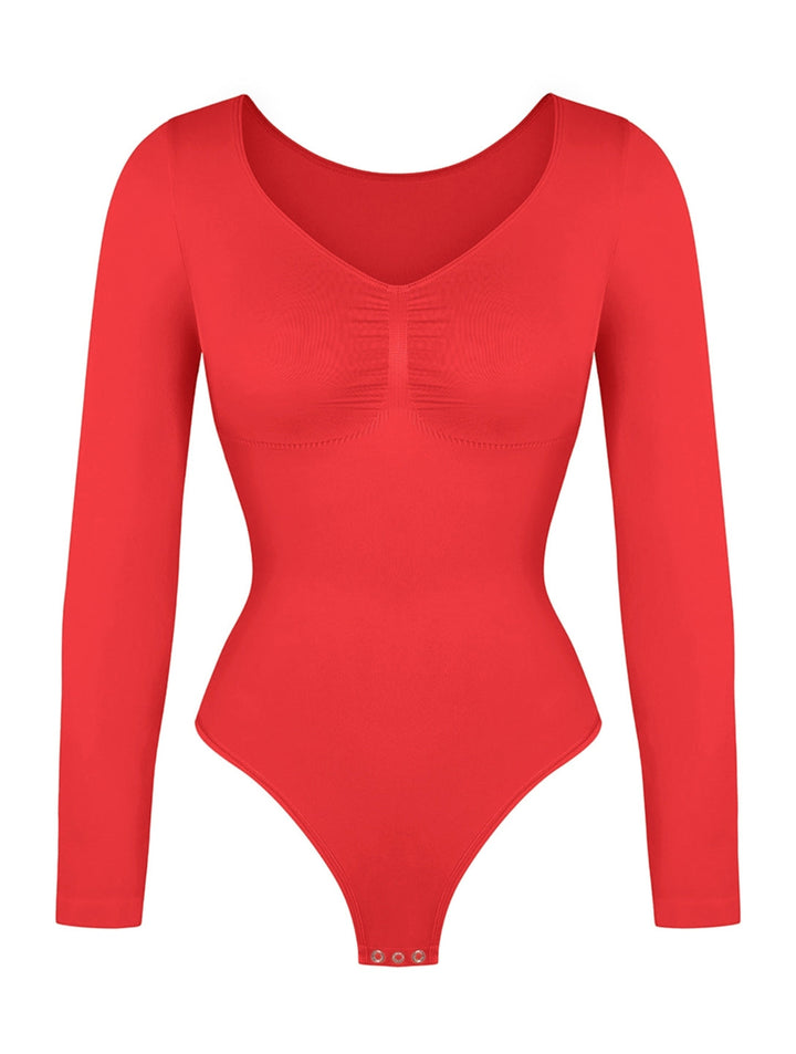 Long Sleeve Bodysuit with Ruching