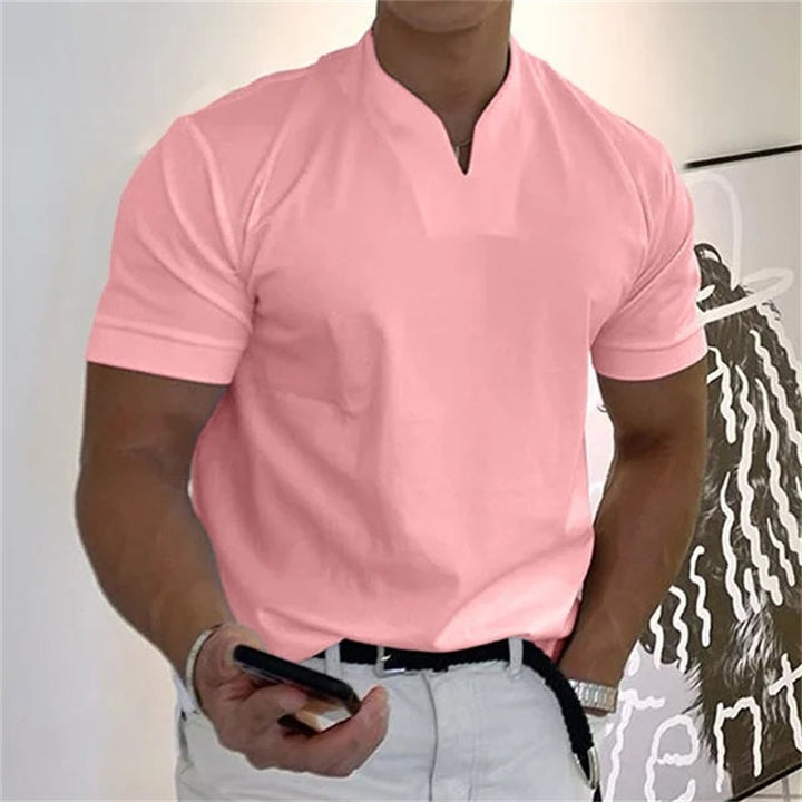 Men's Business Short Sleeve Fitness T-shirt