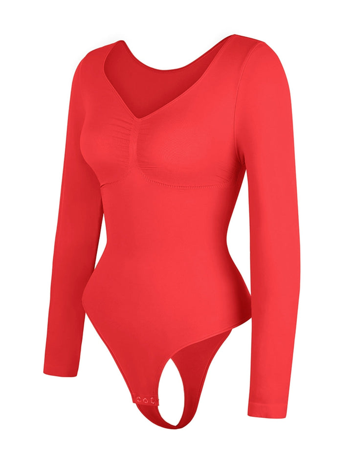Long Sleeve Bodysuit with Ruching