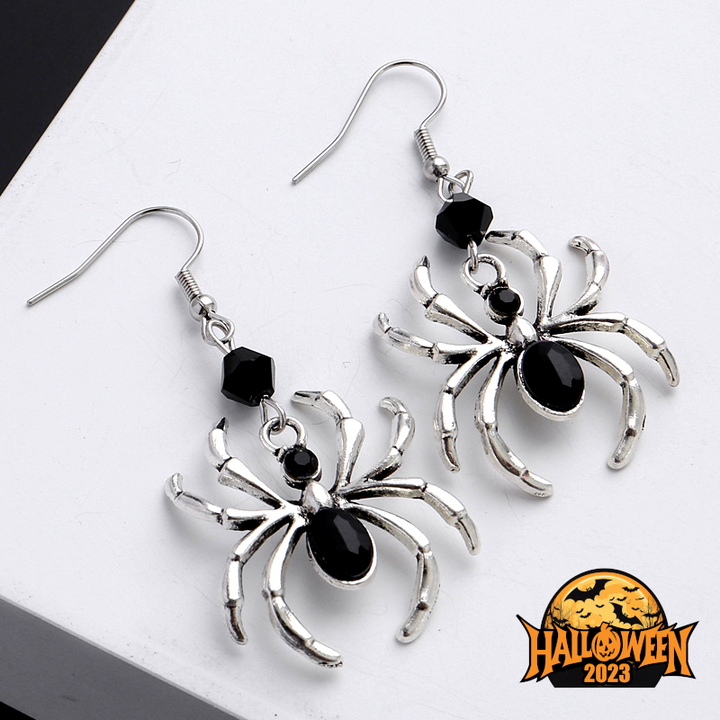 Sleek Spider Elegance Earrings