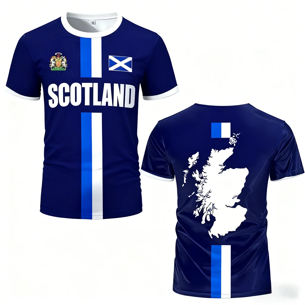 Scotland Flag Football Jersey Short Fan Jersey