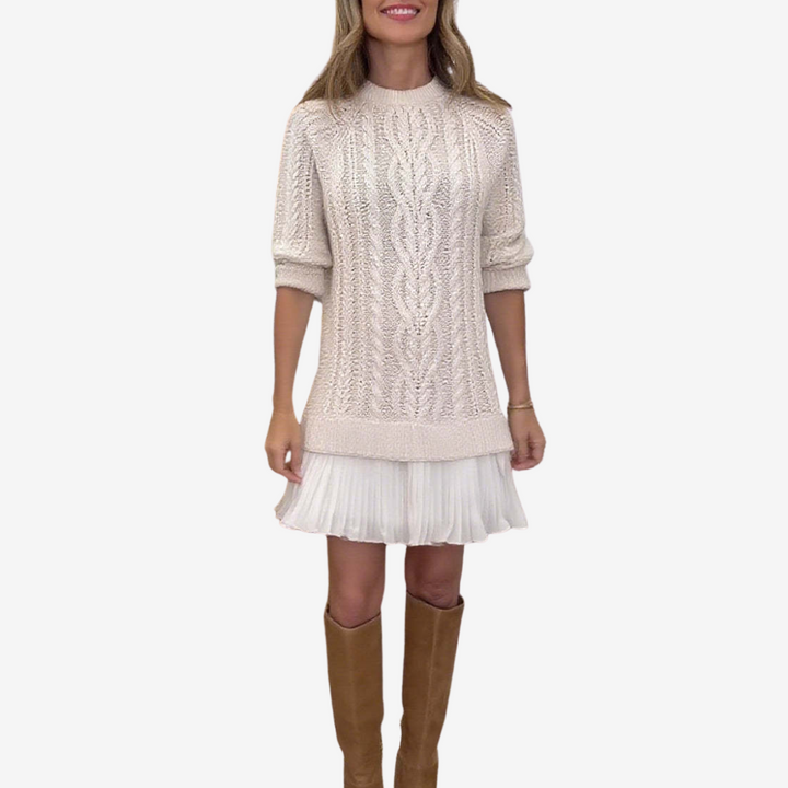 Clara | Elegant Knit Sweater Dress