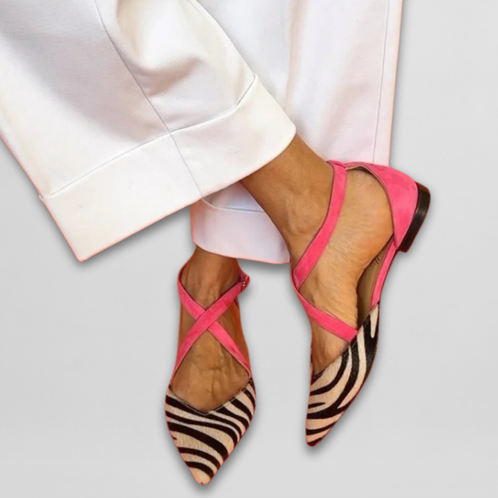 Fiona | Strappy Ballerina Flats