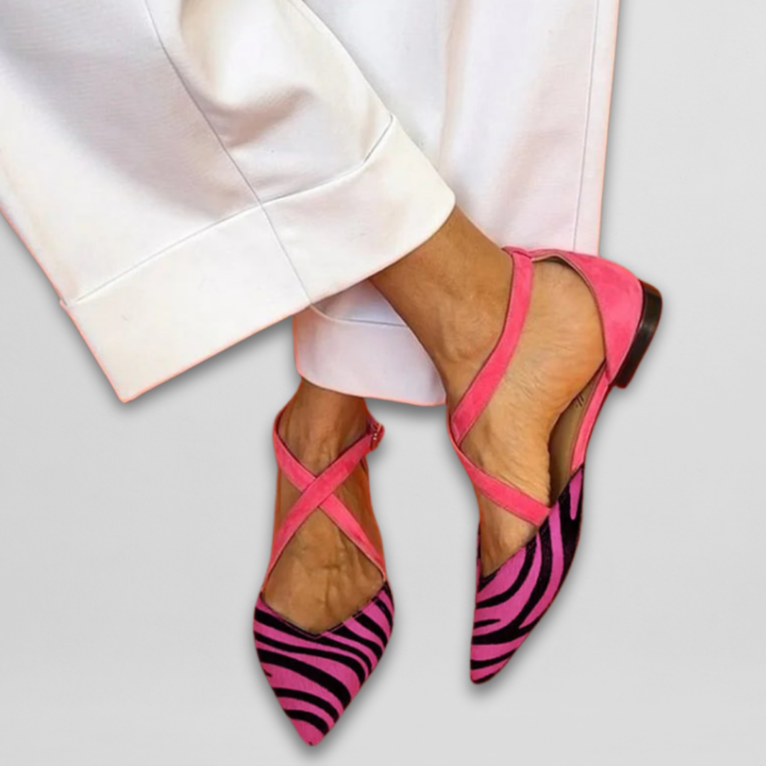 Fiona | Strappy Ballerina Flats