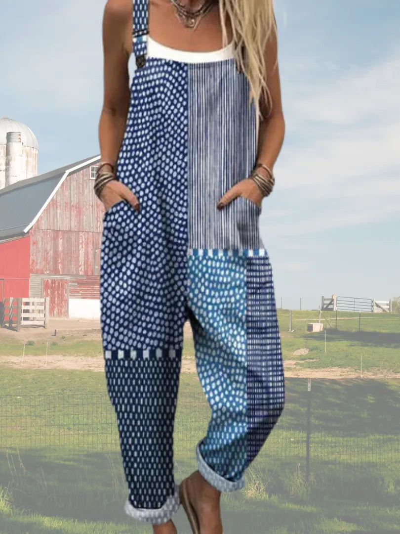 Camille™ | Vintage Floral Jumpsuit for Women