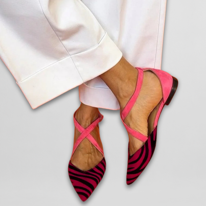 Fiona | Strappy Ballerina Flats