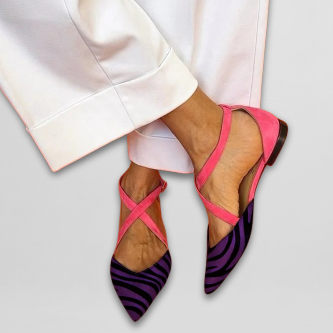 Fiona | Strappy Ballerina Flats