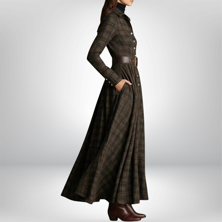 Mira | Classic Belted Shirt Dress