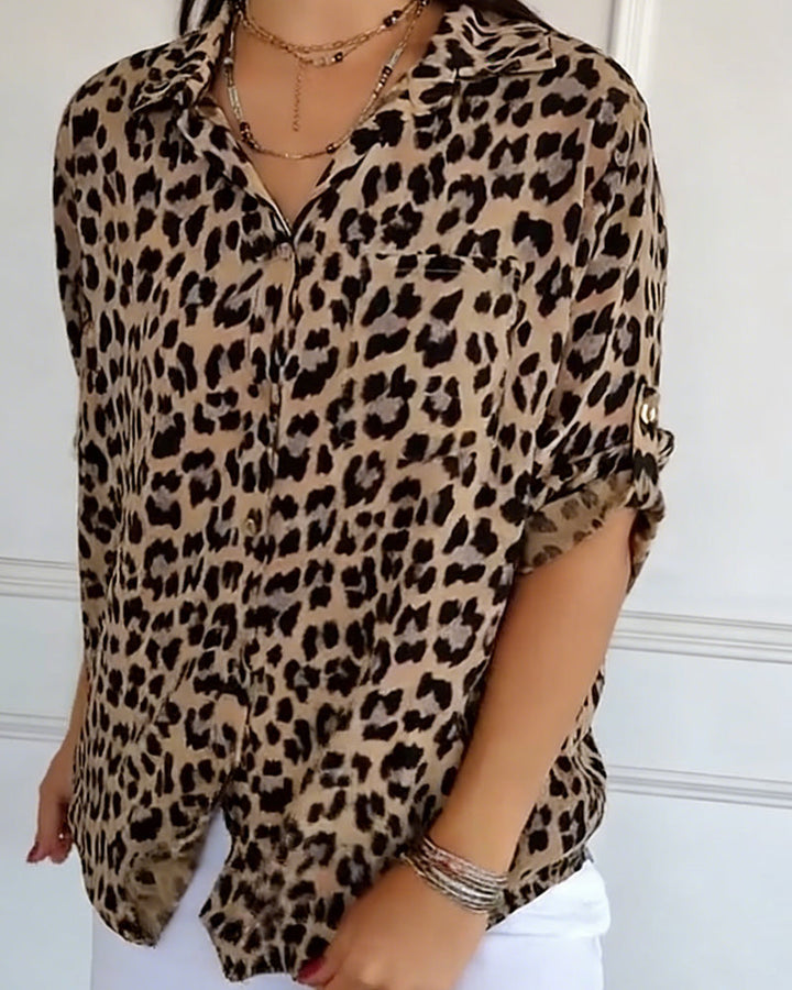 Fashion Leopard Print Blouse