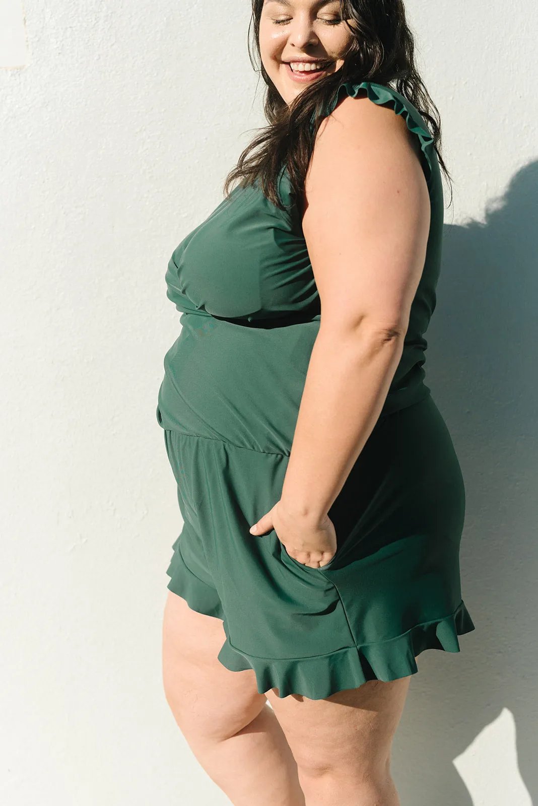 MAGDALENA | Swimsuit with Ruffles and Bust Support