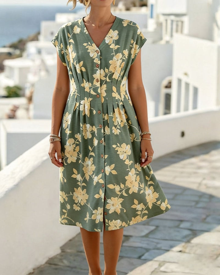 Flattering Floral Midi Dress