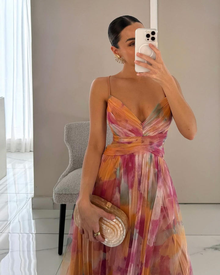 Claudia™ | Charming Long Floral Dress