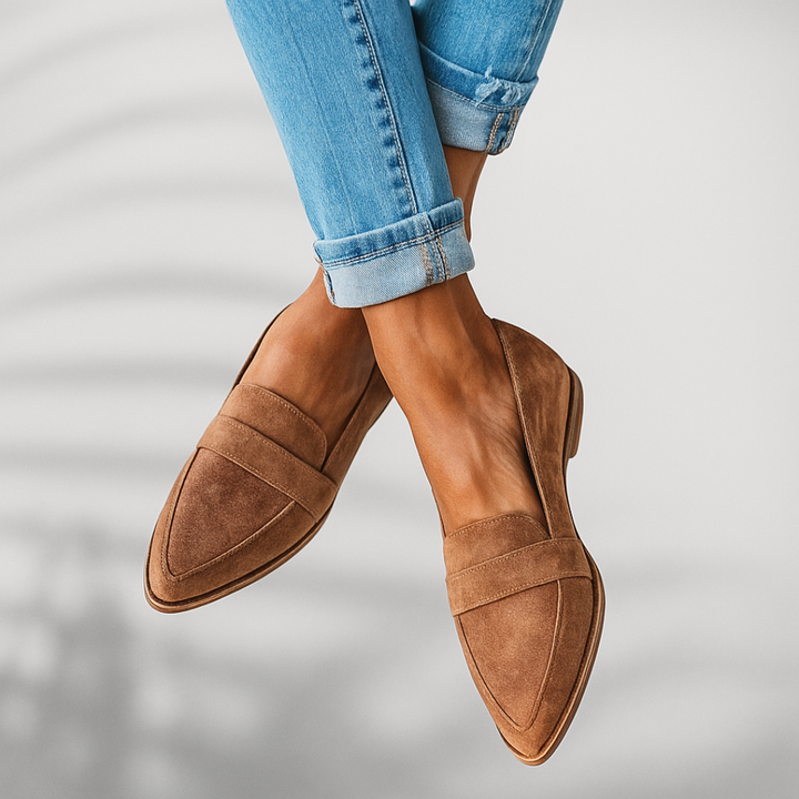 Selene | Polished Leather Loafers