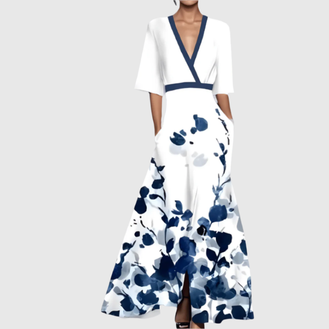 Lila | Graceful Floral Midi Dress