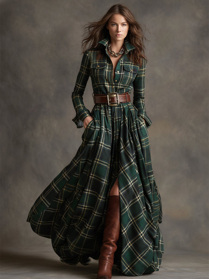 Lila | Belted Cotton Shirtdress