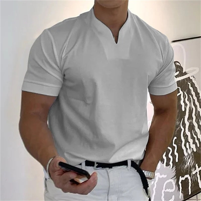 Men's Business Short Sleeve Fitness T-shirt