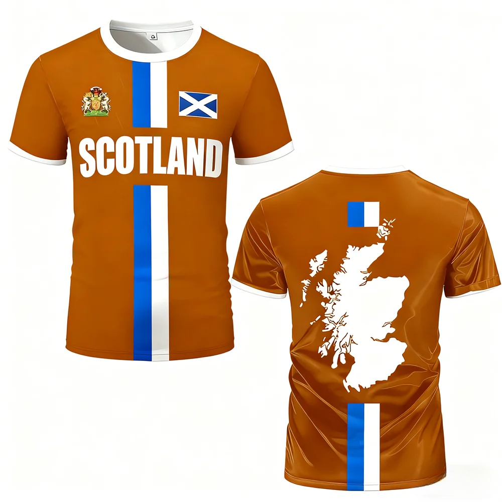 Scotland Flag Football Jersey Short Fan Jersey