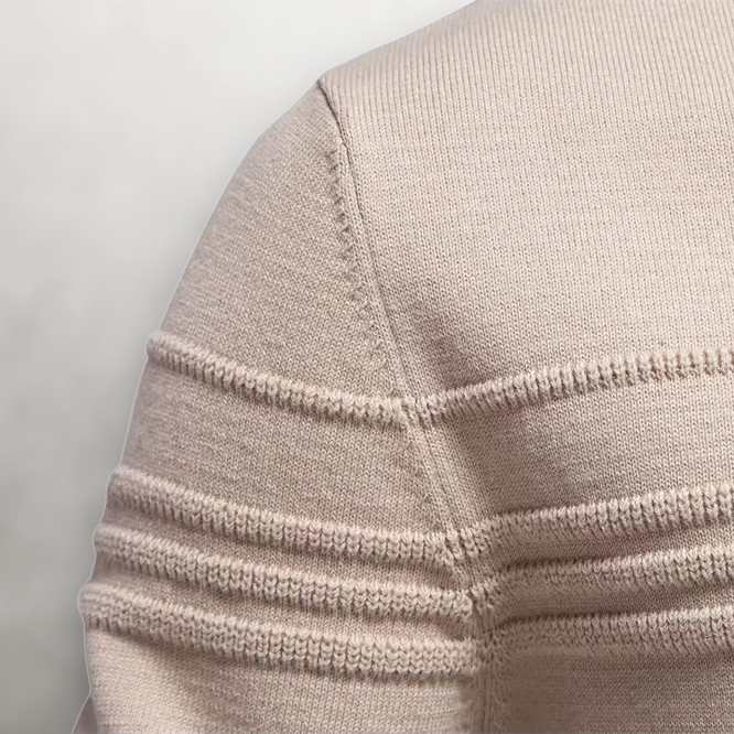 Sullivan Grid-Knit Cotton Sweater