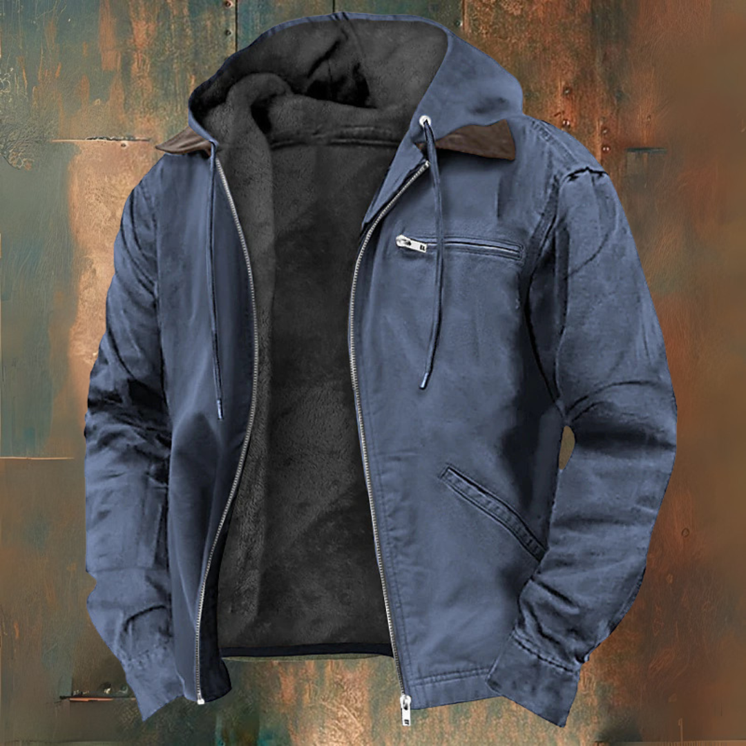 Hooded Jacket with Zipper