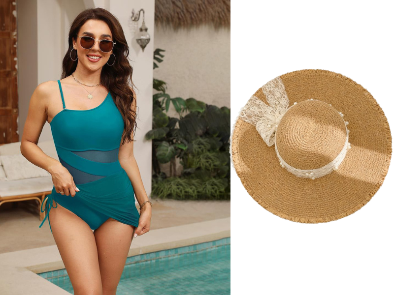 Women's Sexy One-Piece Swim Dress – Ruched Slim Fit, High-Waisted Tummy Control & Sheer Mesh Detail