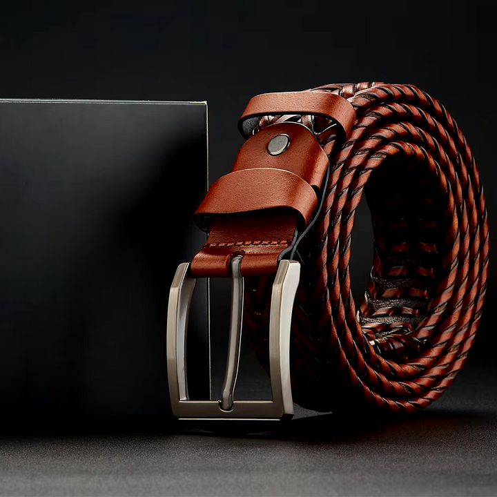Travis Woven Genuine Leather Belt