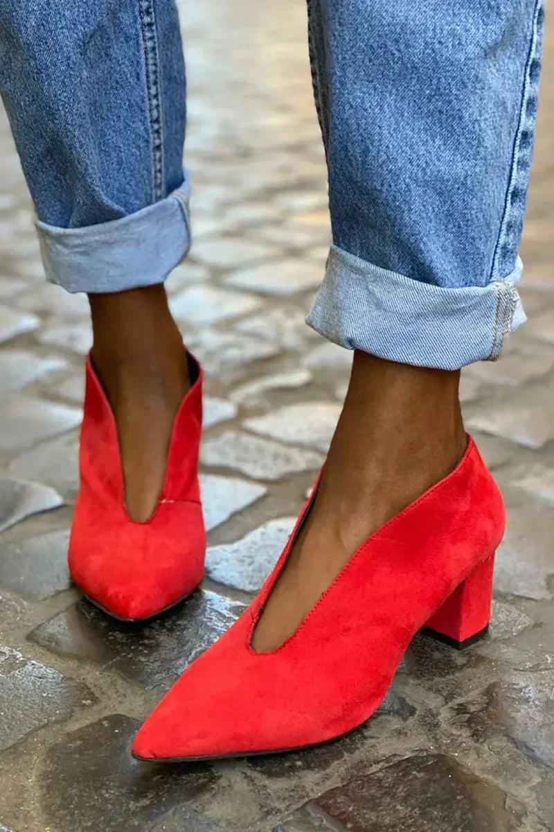 Francesca | Refined Block Heel Pumps