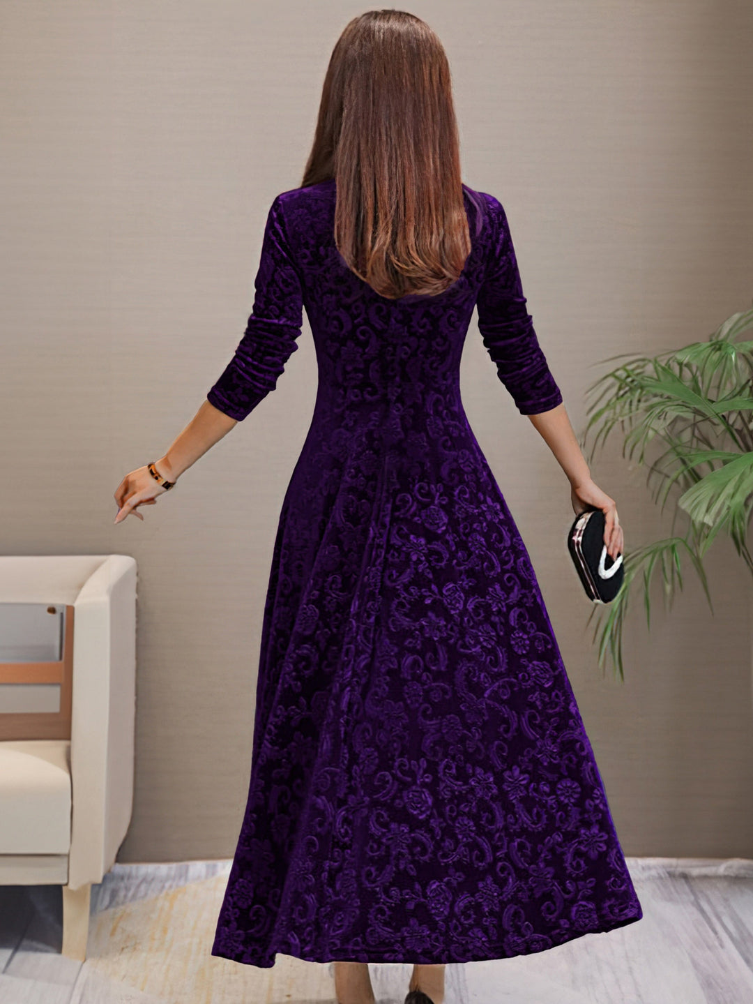 Daphne | Luxe Velvet Evening Dress