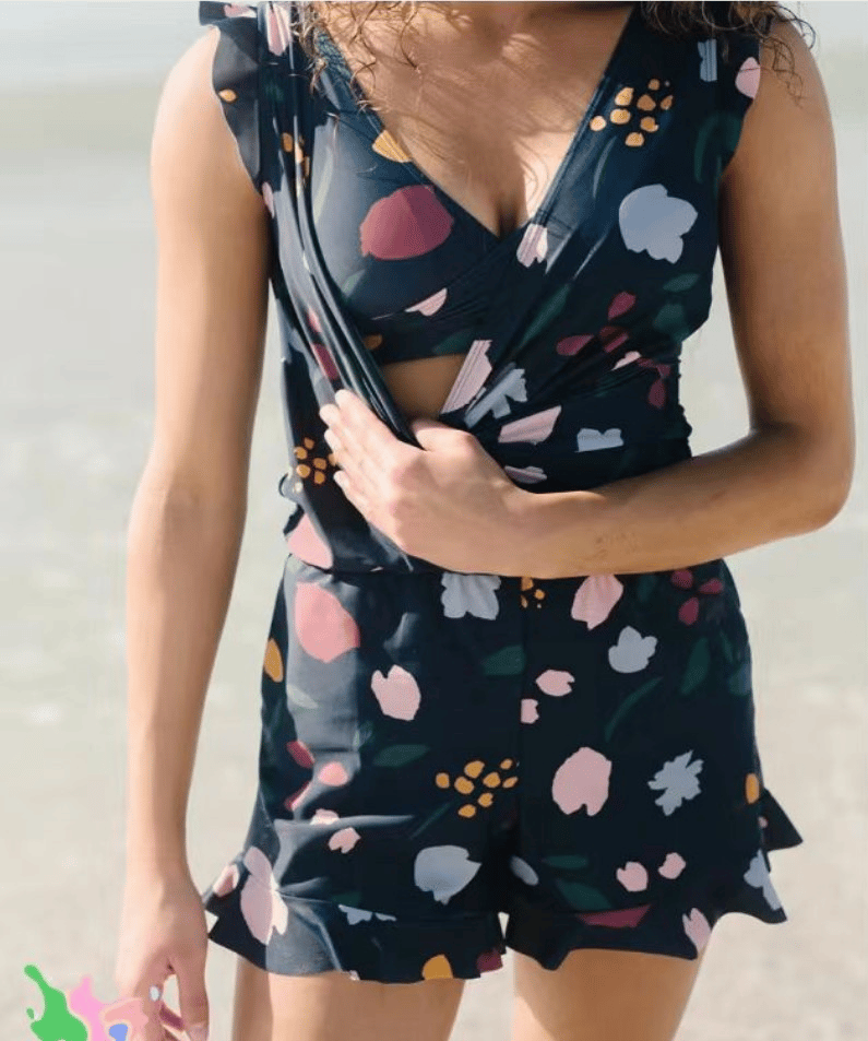 MAGDALENA | Swimsuit with Ruffles and Bust Support