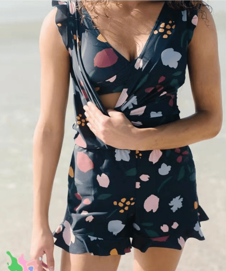 MAGDALENA | Swimsuit with Ruffles and Bust Support