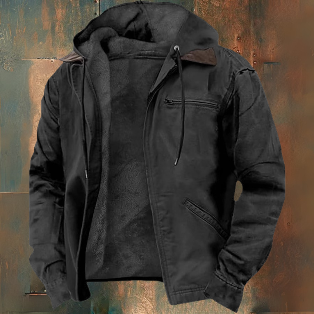 Hooded Jacket with Zipper